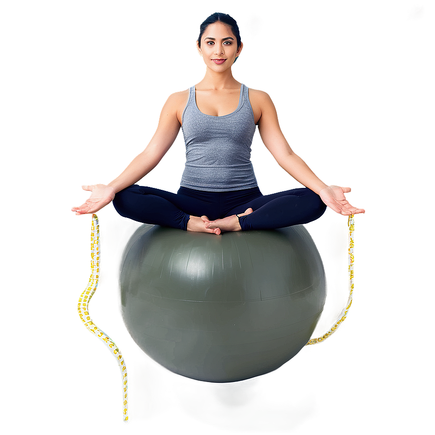 Yoga Ball For Balance Enhancement Png 31 PNG image