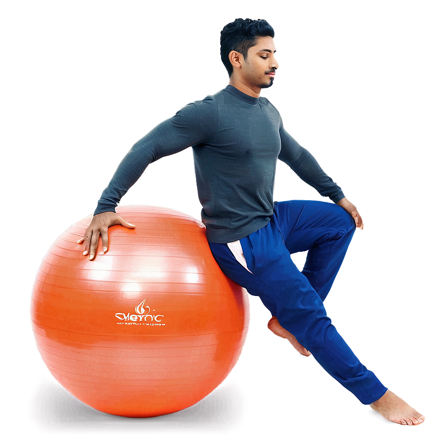 Yoga Ball Office Setup Png Uib PNG image