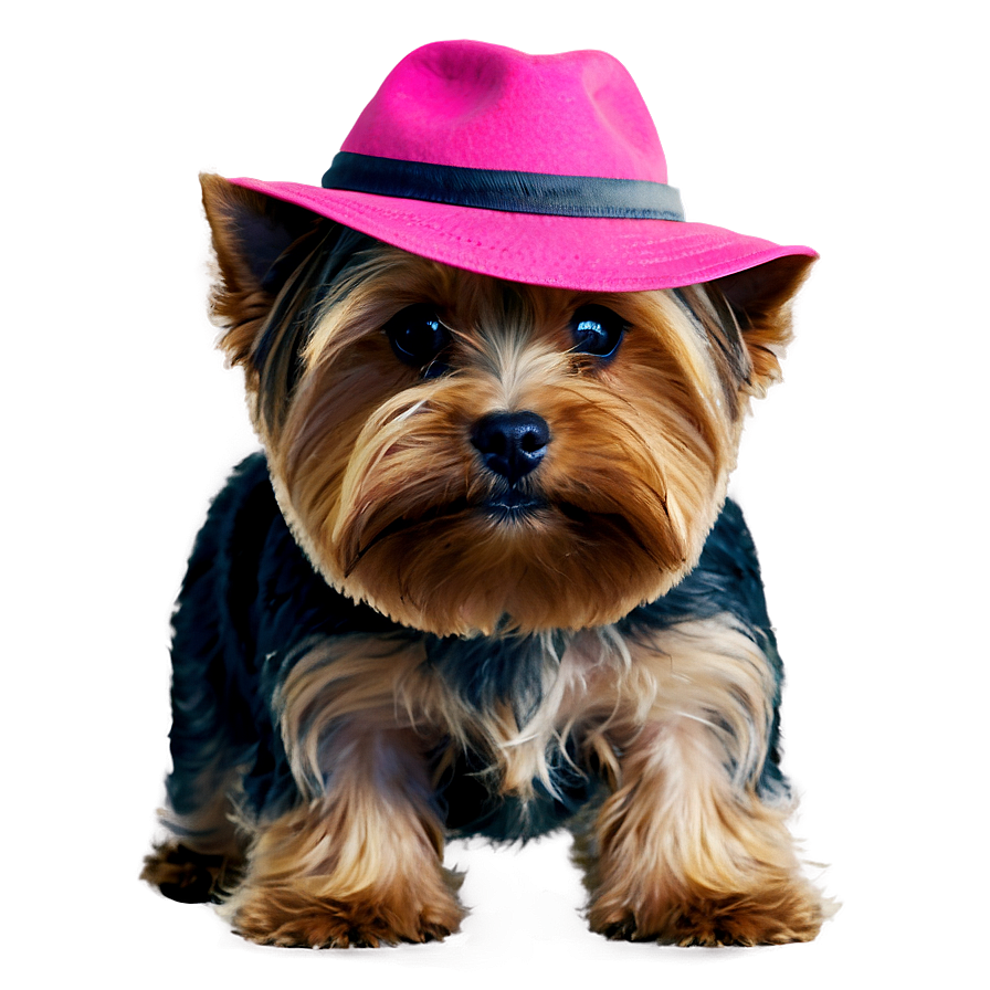 Yorkie With Hat Png 06242024 PNG image