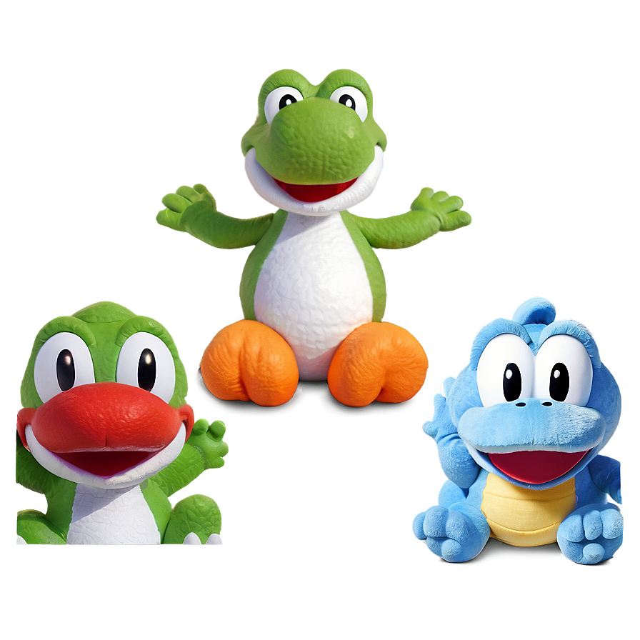 Yoshi And Friends Png Ktr PNG image