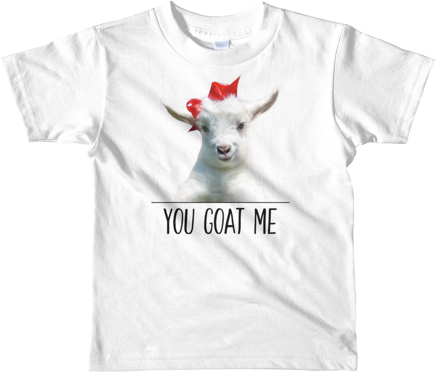 You Goat Me Pun Shirt PNG image