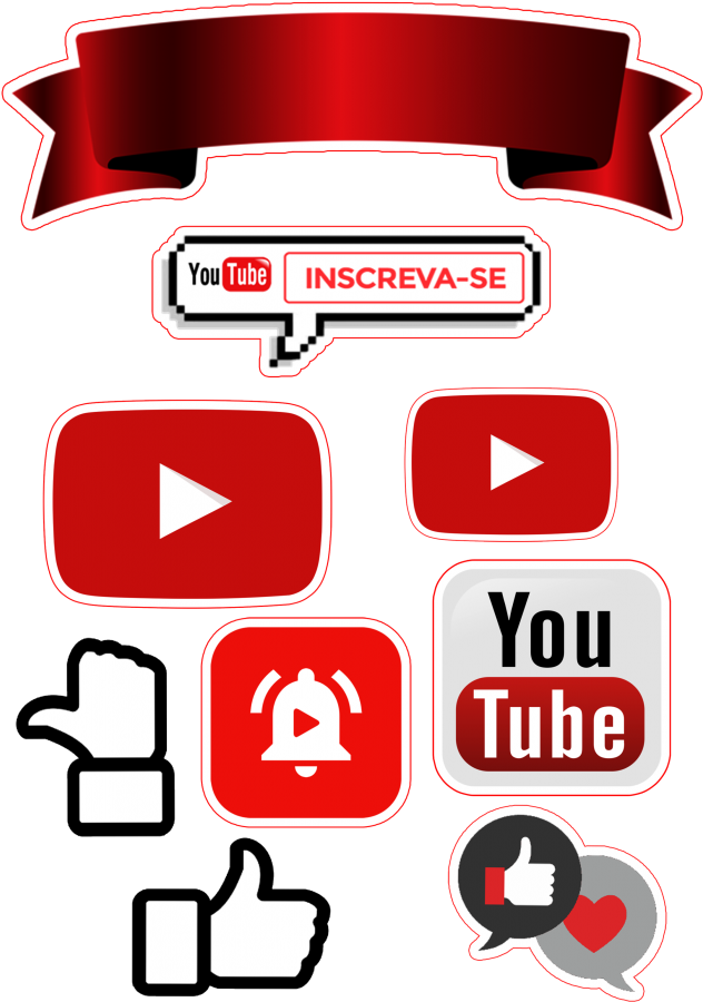 You Tube Engagement Icons PNG image