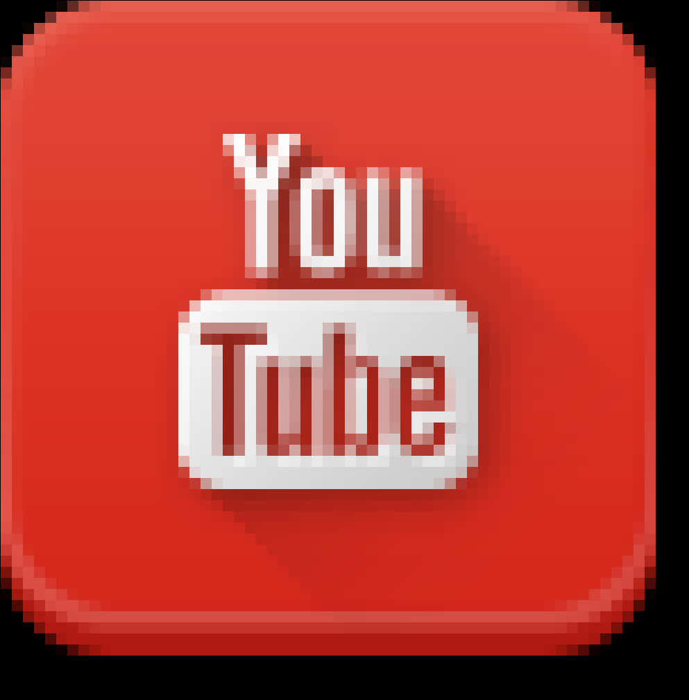 You Tube Icon Pixel Art PNG image