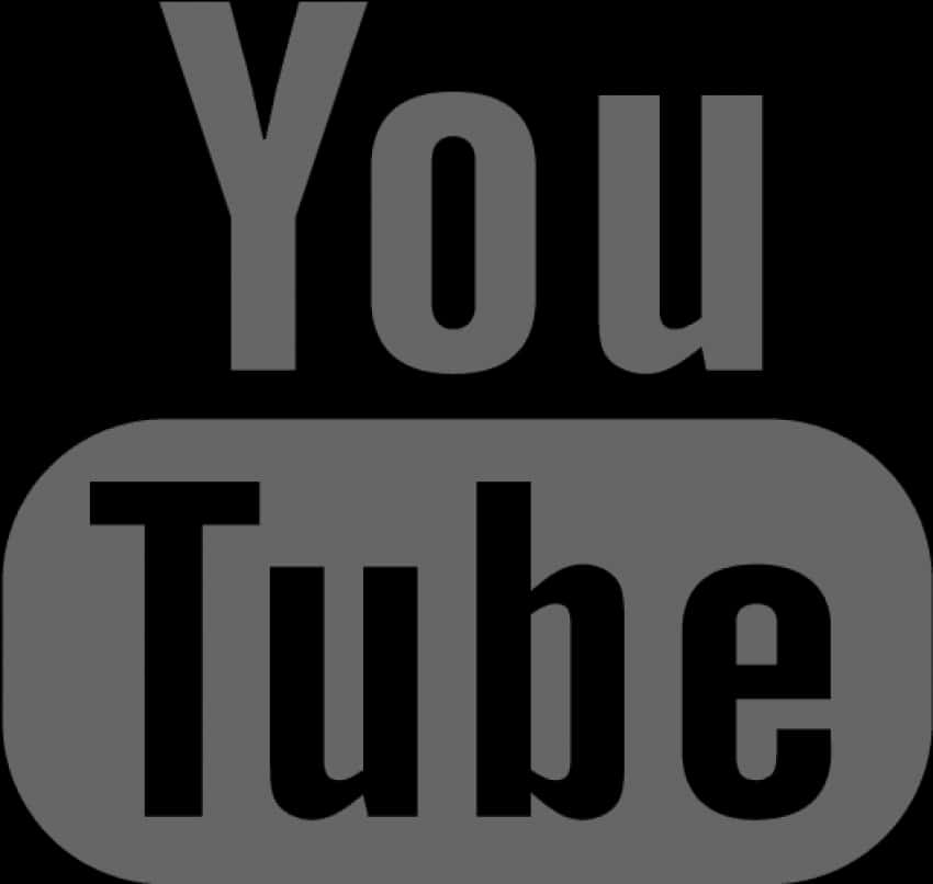 You Tube Logo Black Background PNG image