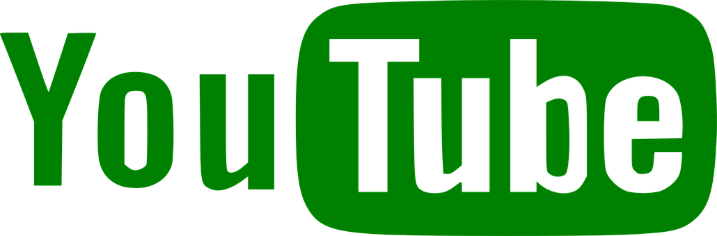 You Tube Logo Green Background PNG image