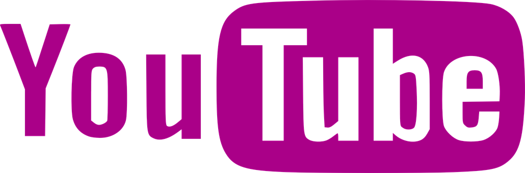 You Tube Logo Pink Background PNG image