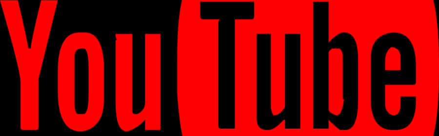 You Tube Logo Red Black Background PNG image