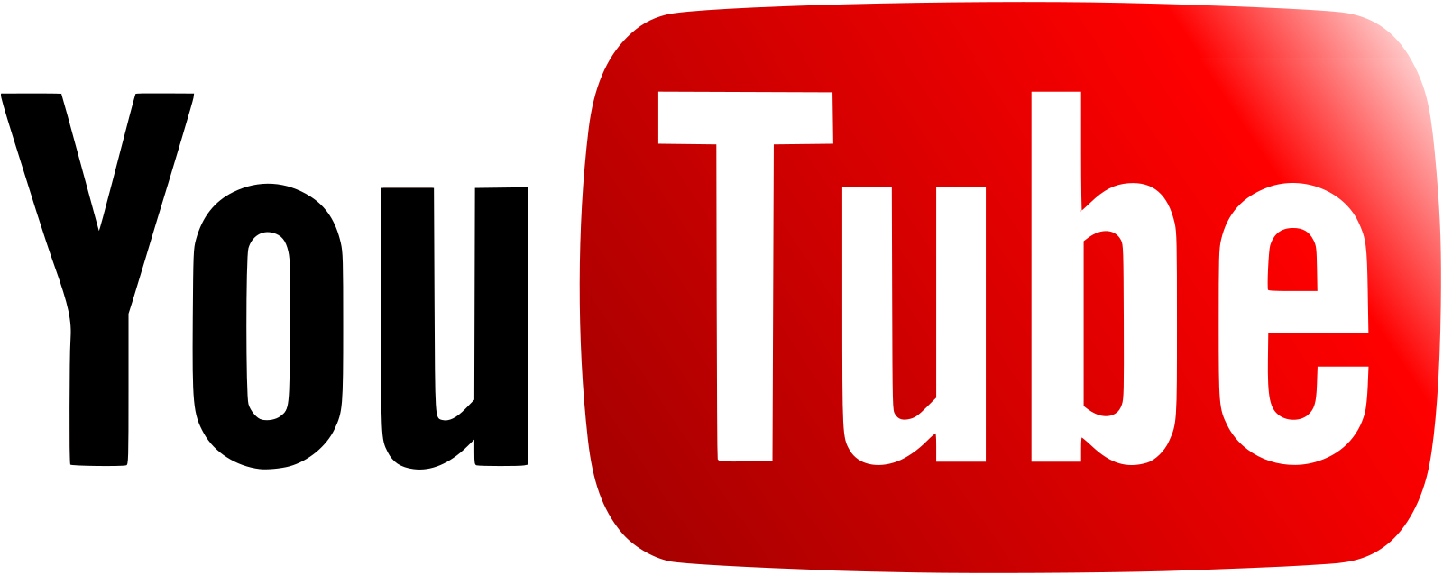 You Tube Logo Redand Black Background PNG image