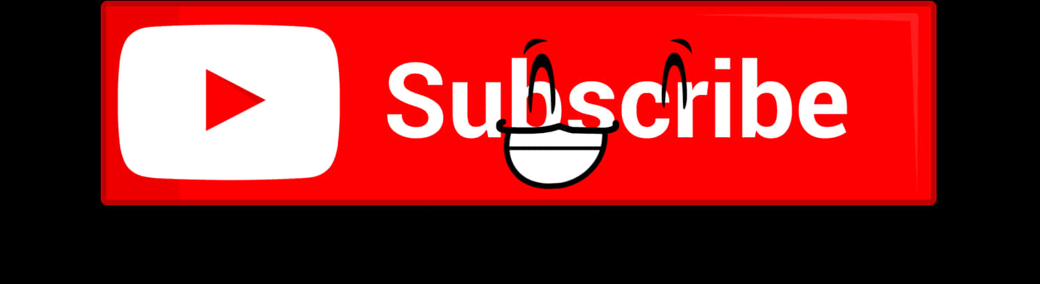 You Tube Subscribe Button Smiley PNG image
