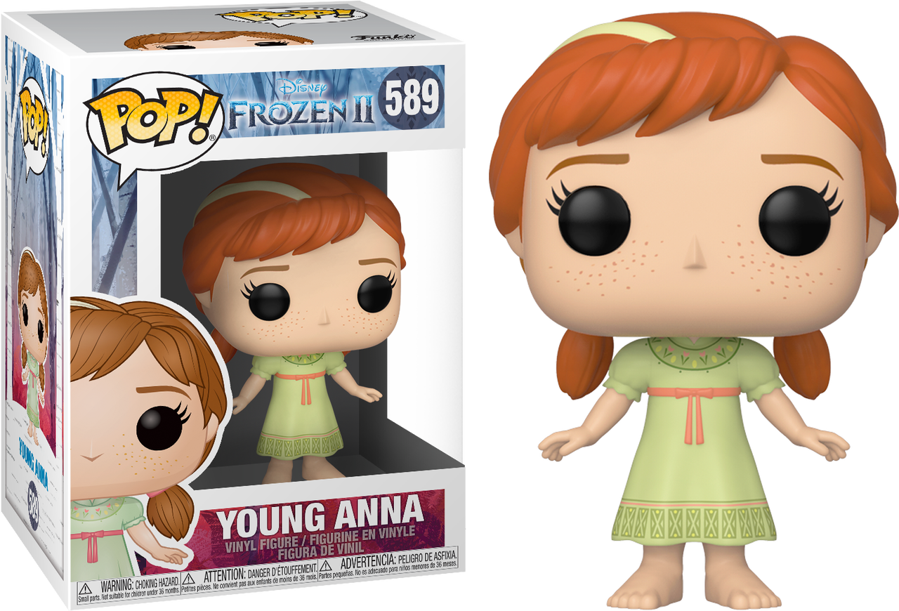 Young Anna Frozen I I Funko Pop PNG image