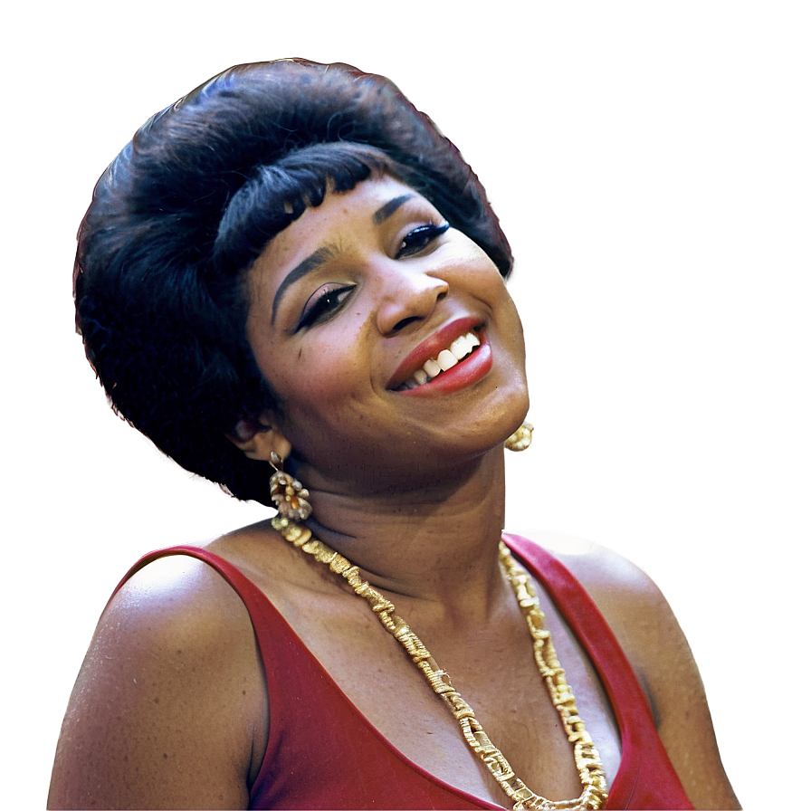 Young Aretha Franklin Performance Png Dbh39 PNG image