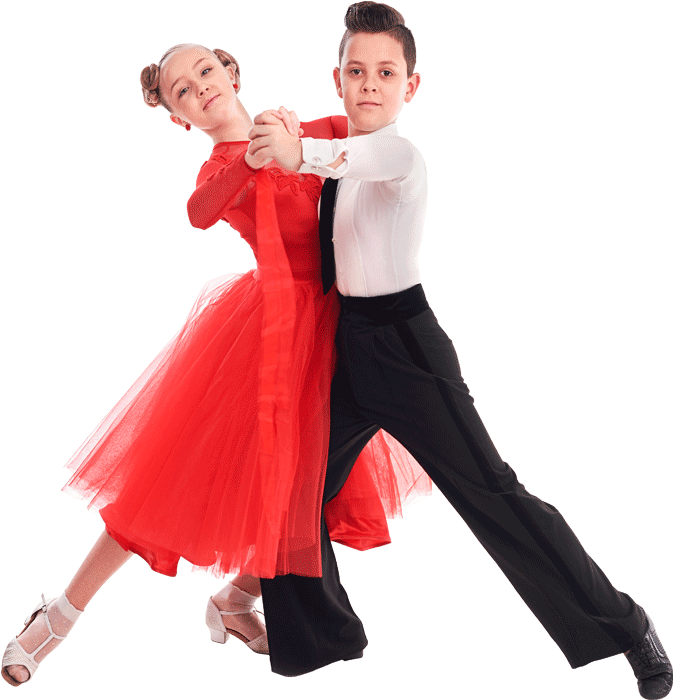 Young Ballroom Dancersin Action PNG image