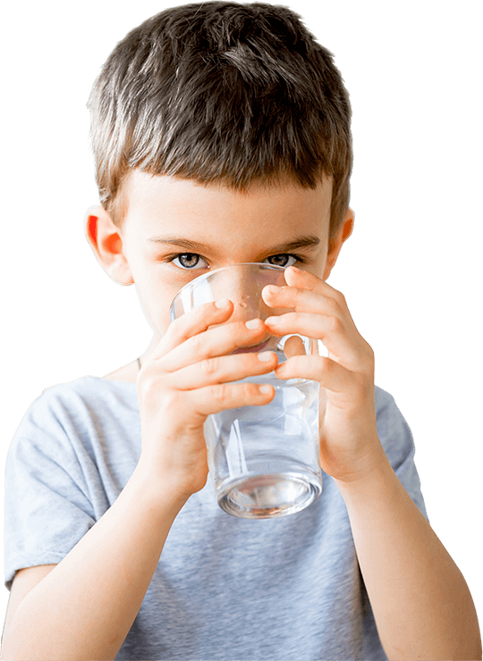 Young Boy Drinking Water PNG image