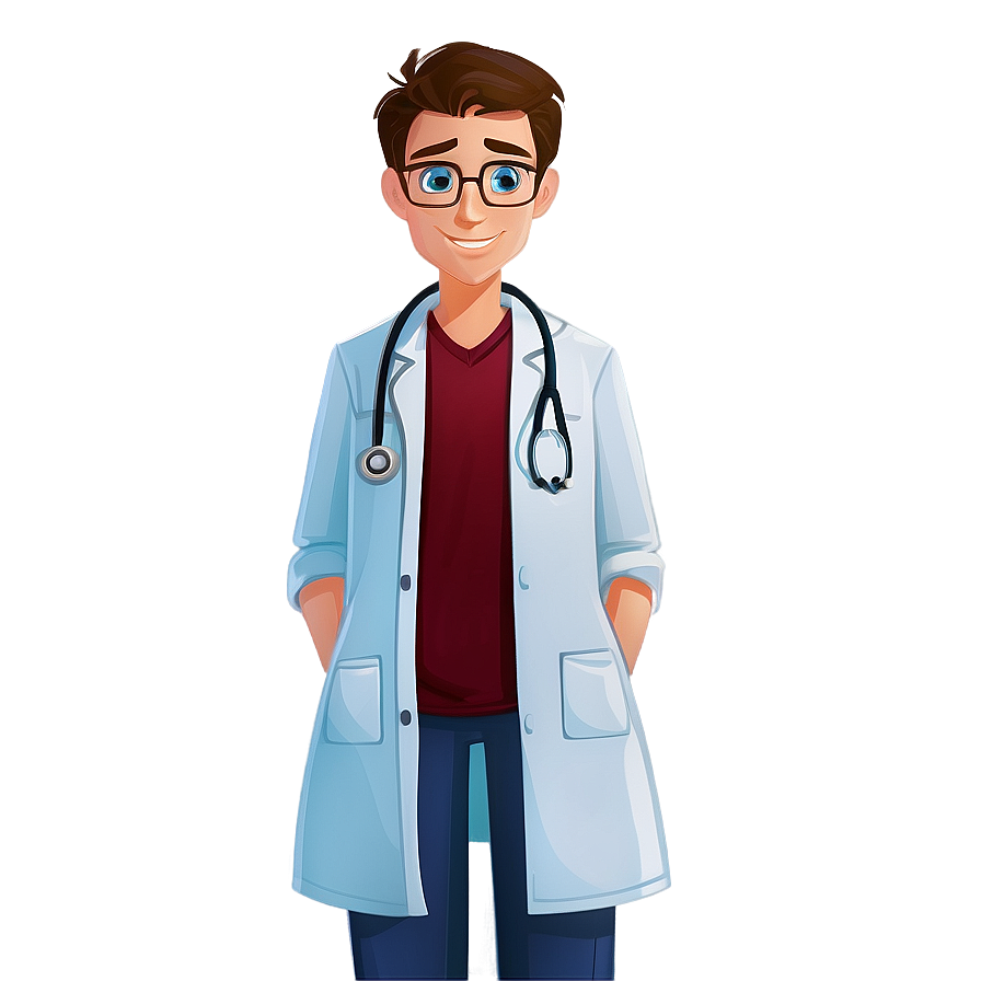 Young Cartoon Doctor Png 97 PNG image