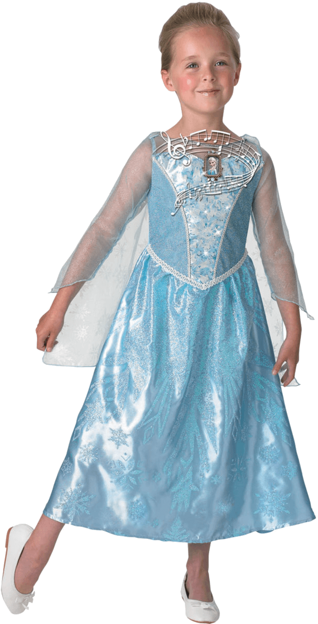 Young Girl Elsa Costume Frozen PNG image