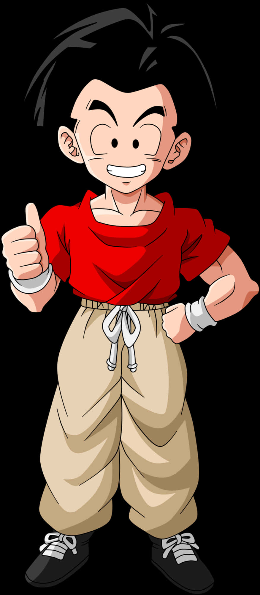 Young Goku Thumbs Up PNG image