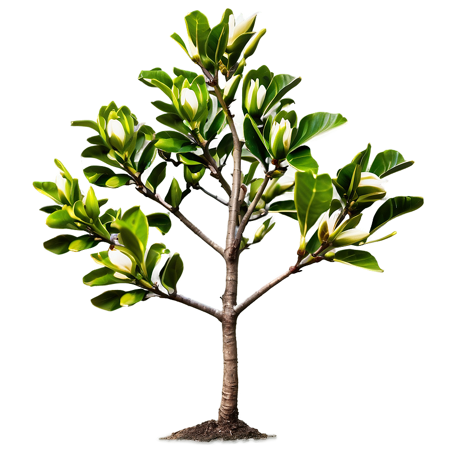 Young Magnolia Tree Growing Png Xlb39 PNG image