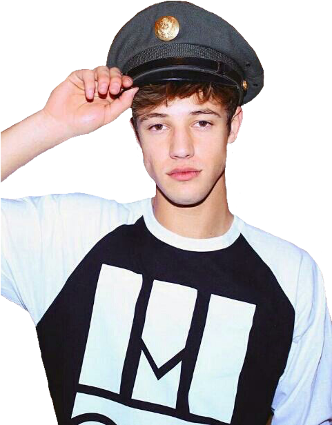 Young Man Tipping Cap PNG image