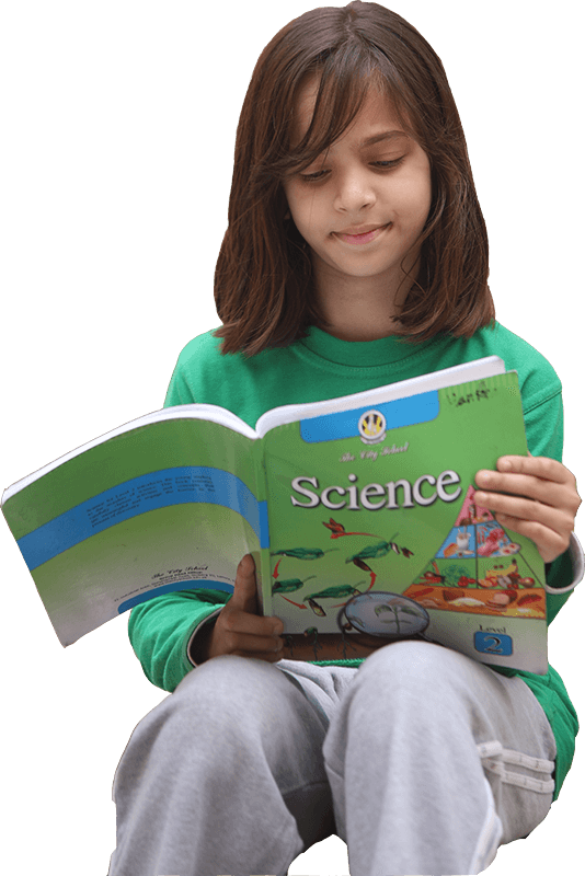 Young Student Reading Science Book PNG image