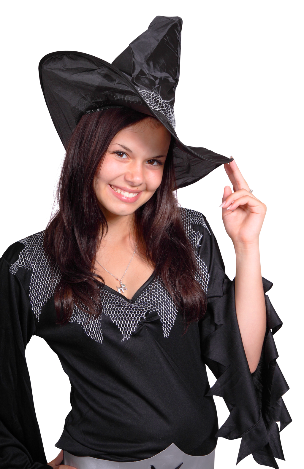 Young Witch Costume Smile PNG image