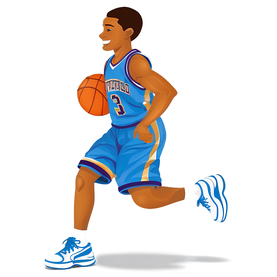 Youth Basketball Cartoon Png 06212024 PNG image