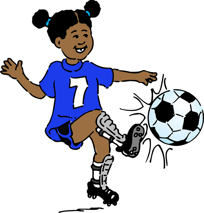 Youth Soccer Player Cartoon PNG image