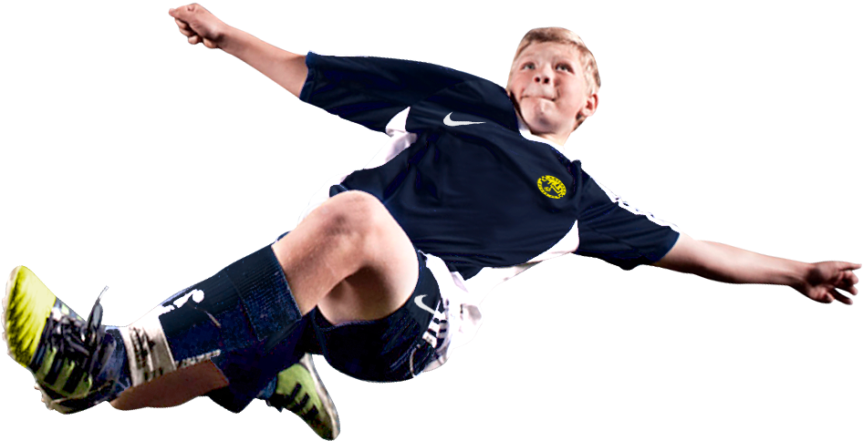 Youth Soccer Player In Action PNG image