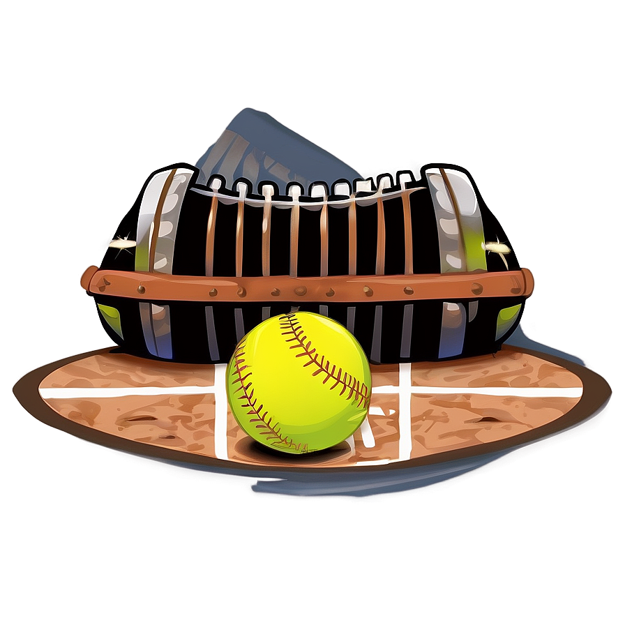 Youth Softball Clipart Png 06282024 PNG image