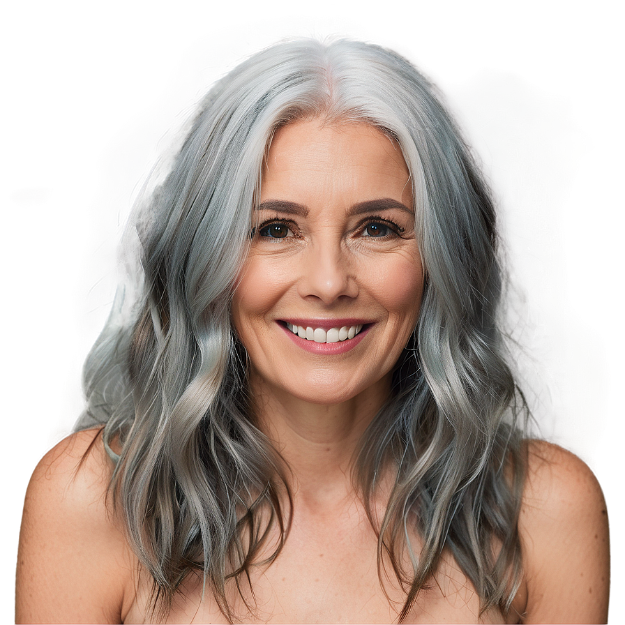 Youthful Grey Hair Png Nxj87 PNG image