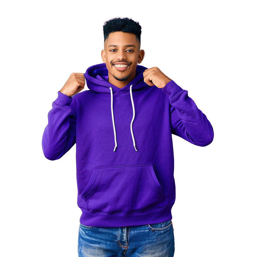 Youthful Purple Hoodie Illustration Png 17 PNG image