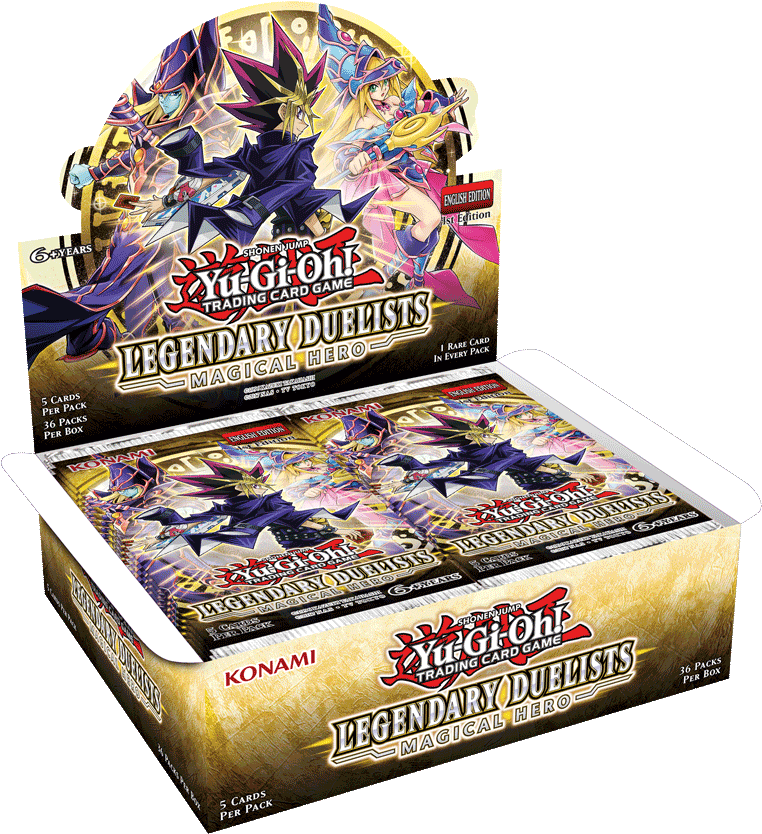 Yu Gi Oh Legendary Duelists Magical Hero Booster Box PNG image