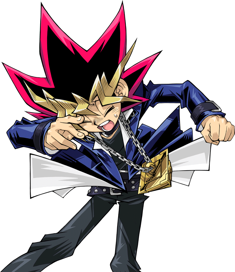 Yugi Muto Duelist Pose PNG image