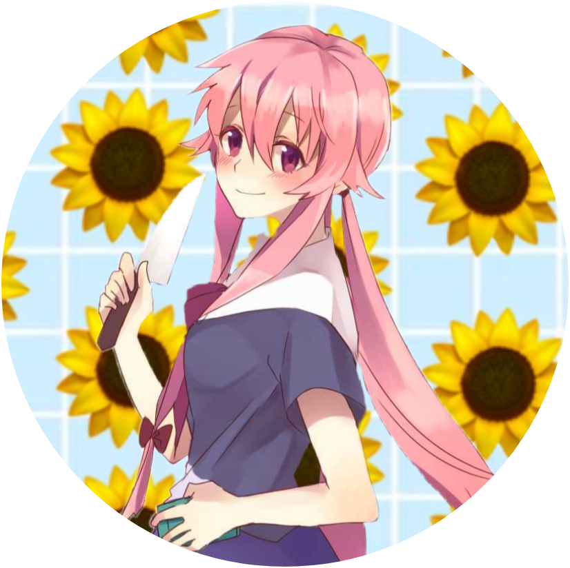 Yuno Gasai Pink Hair Anime Character PNG image