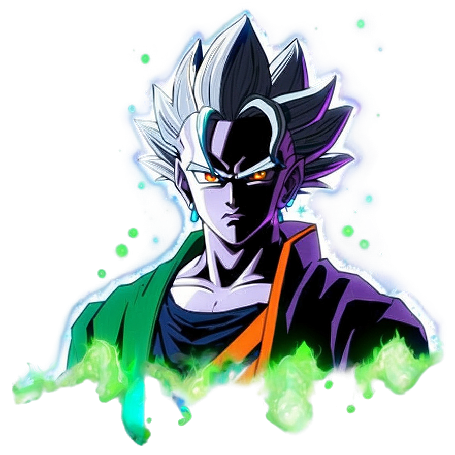 Zamasu God Split Cut Png Tgv14 PNG image