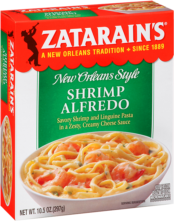 Zatarains Shrimp Alfredo Box PNG image