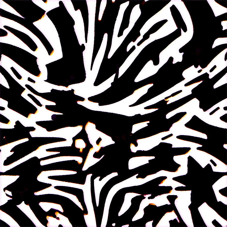 Zebra Print With Stars Png 06272024 PNG image