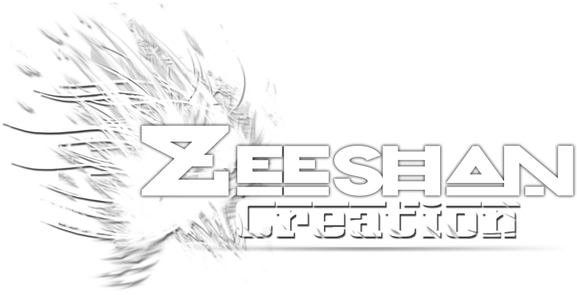 Zeeshan Creation Logo Exploding Effect PNG image