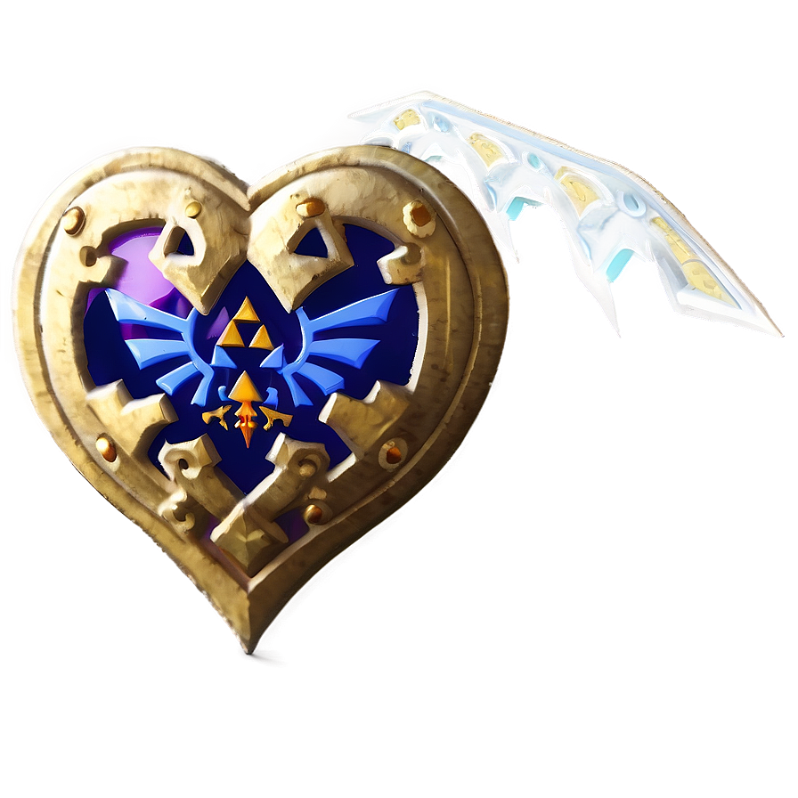 Zelda Heart Transparent Background Png 06262024 PNG image