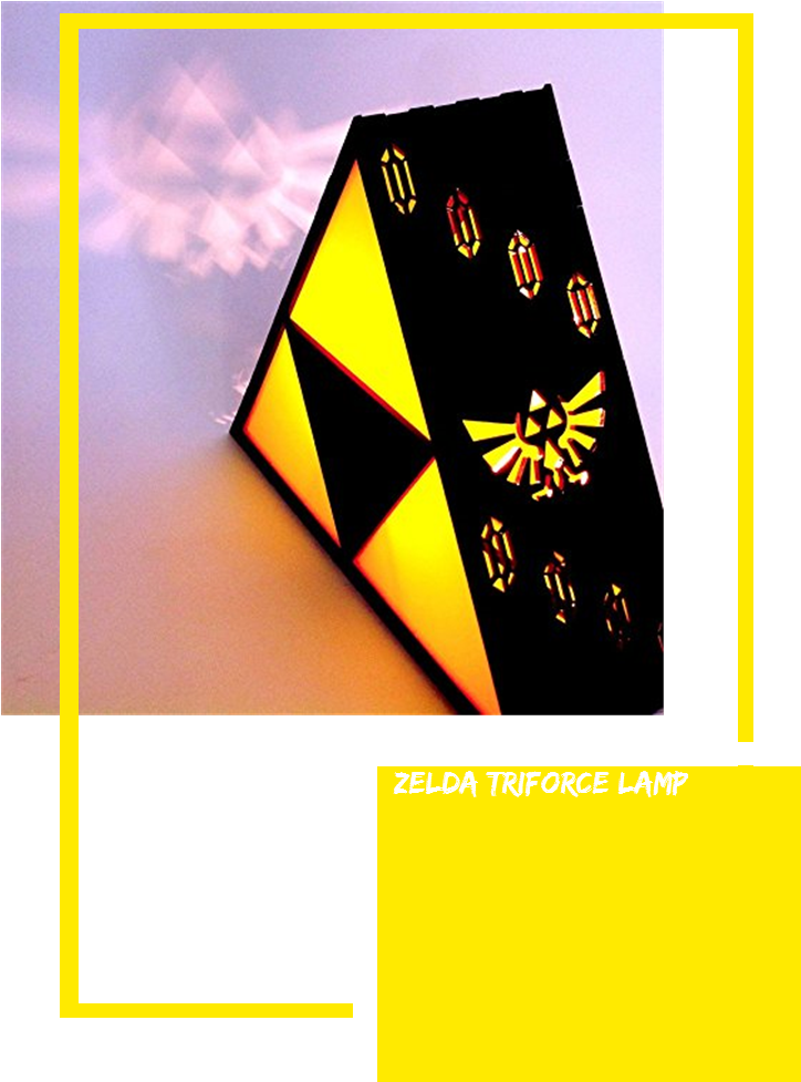 Zelda Triforce Lamp PNG image