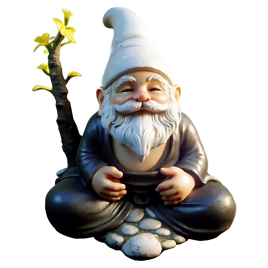 Zen Garden Gnome Png 06132024 PNG image