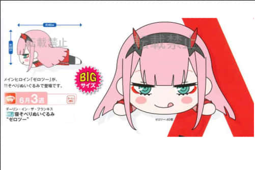 Zero Two Chibi Character Design PNG image