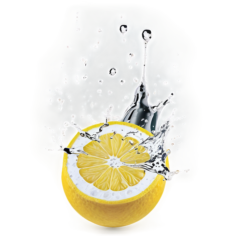 Zesty Yellow Citrus Splash Png 19 PNG image