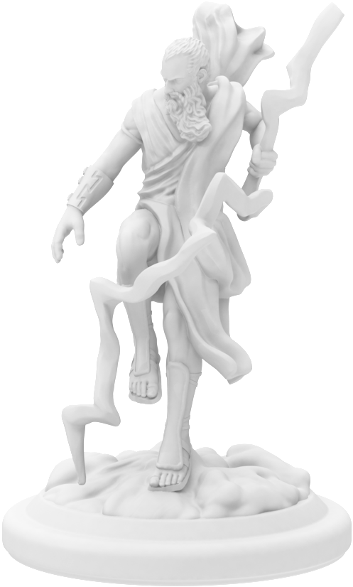 Zeus Greek God Statue PNG image