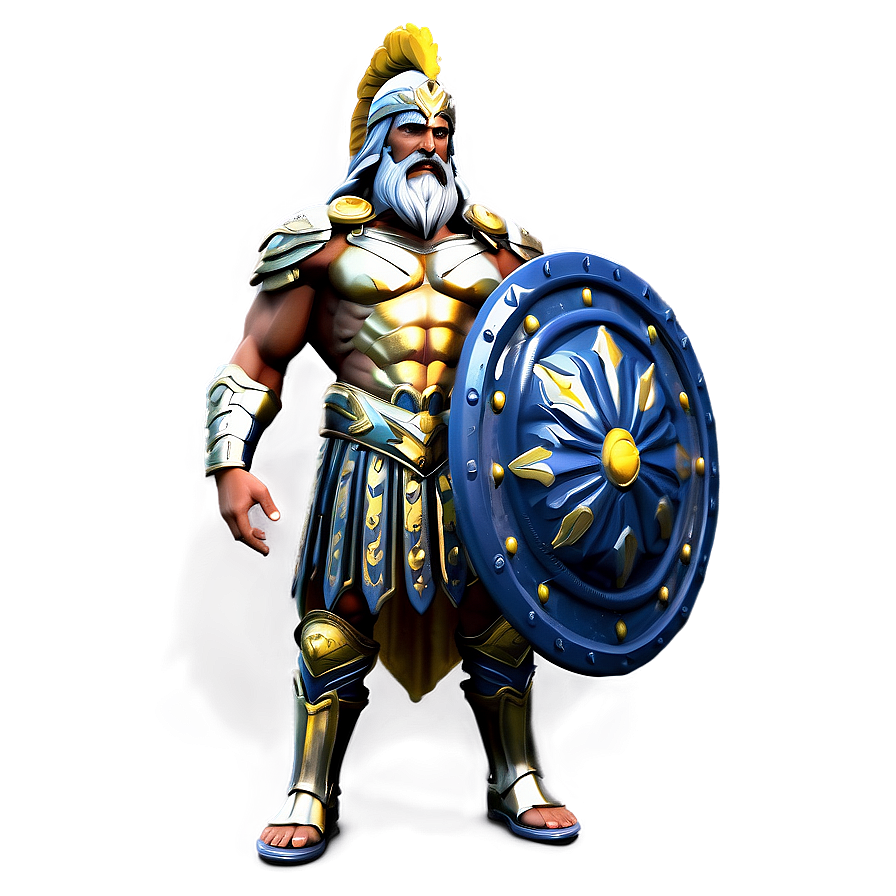 Zeus In Battle Armor Png 05242024 PNG image