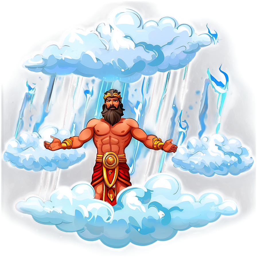 Zeus In The Clouds Png 05242024 PNG image