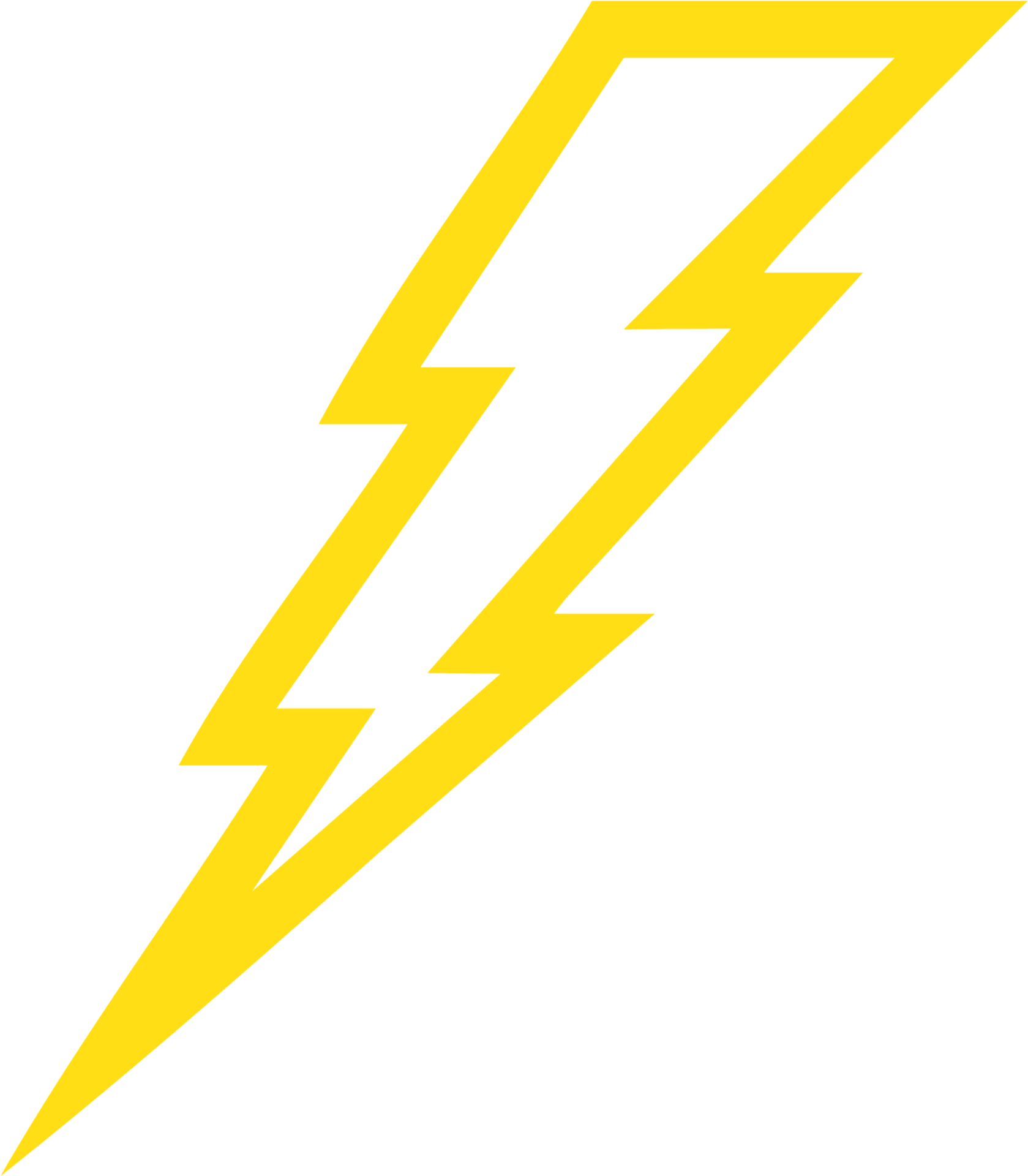 Zeus Lightning Bolt Symbol PNG image