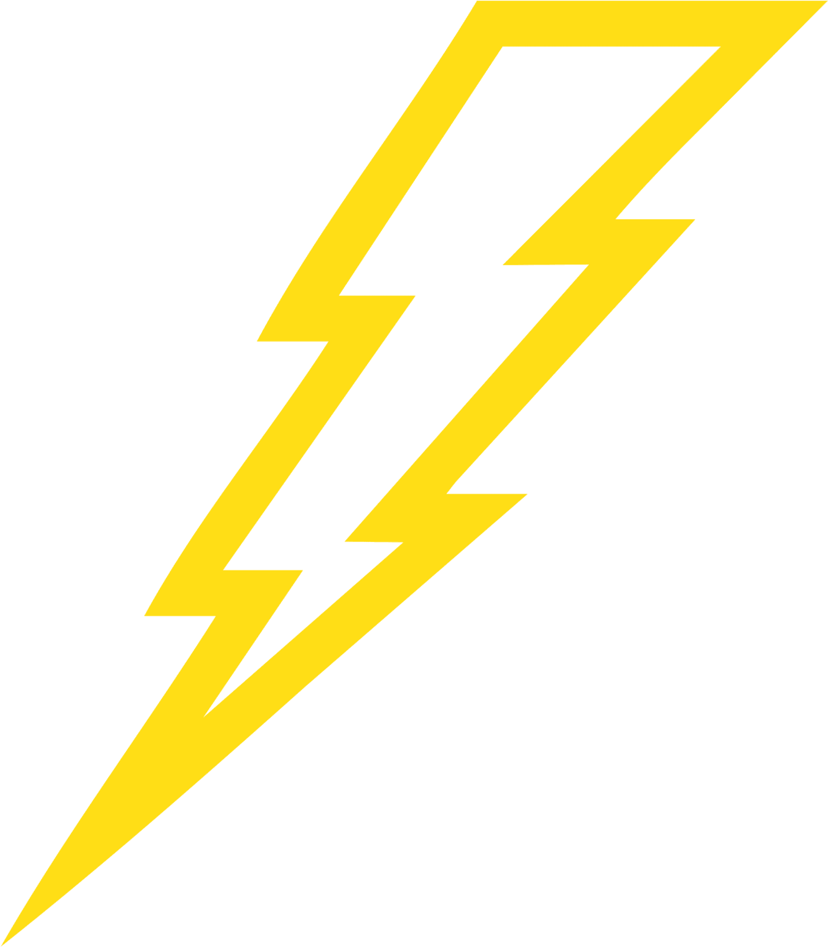 Zeus Lightning Bolt Symbol PNG image