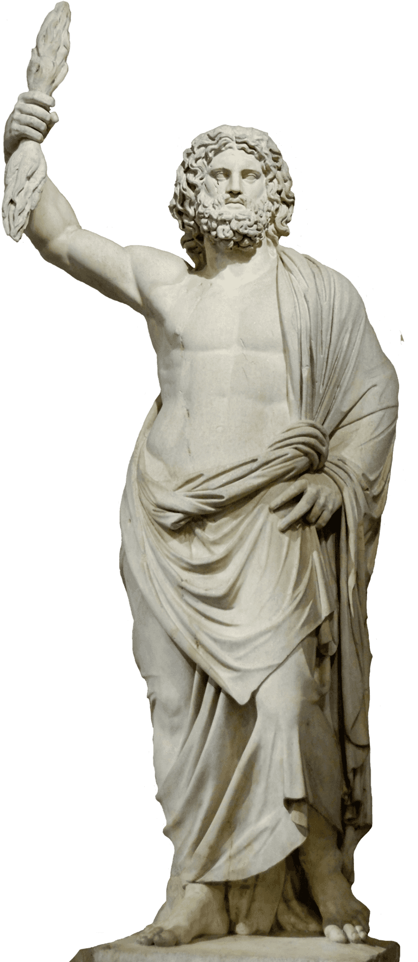 Zeus Statue Ancient Greek God PNG image