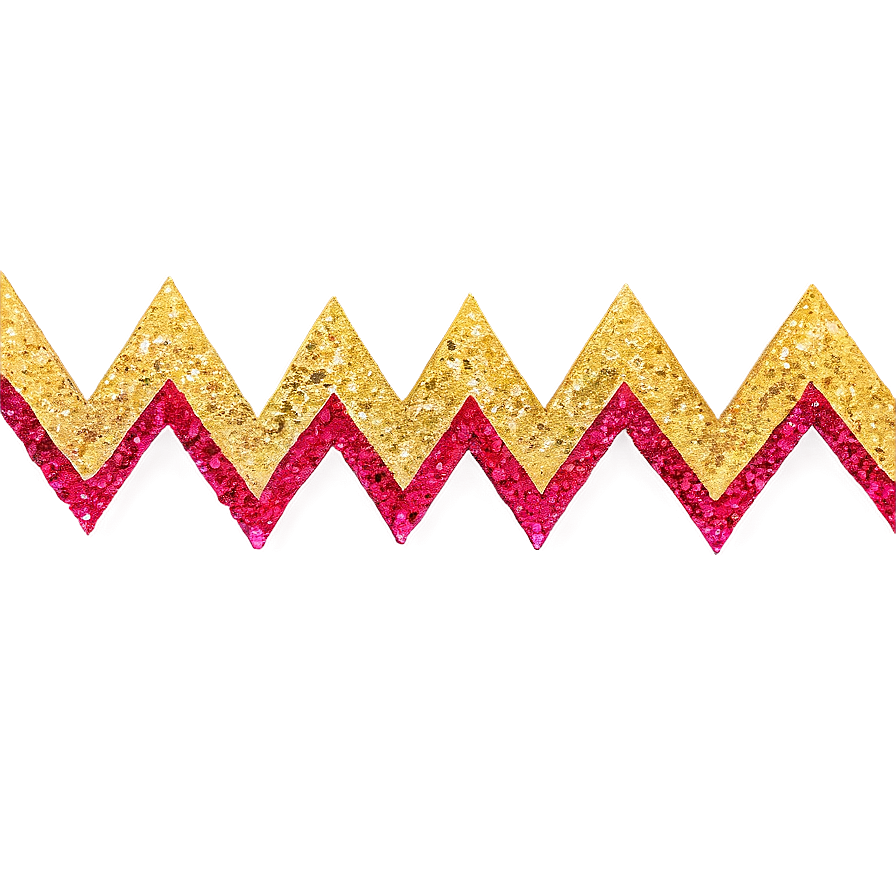 Zigzag Glitter Line Png 10 PNG image