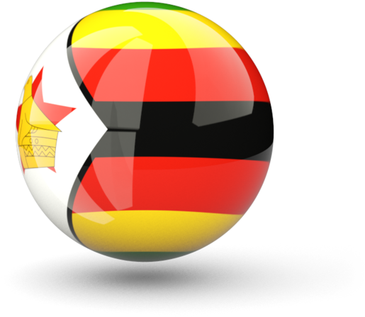 Zimbabwe Flag Soccer Ball PNG image